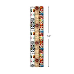Hallmark Harry Potter™ 3-Pack Assorted Wrapping Paper, 60 Sq. Ft. Total -Hallmark Sales Store Harry Potter Assorted Wrapping Paper Pack 5EWR2958 08