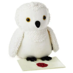 Hallmark Harry Potter™ Hedwig™ Stuffed Animal, 9" -Hallmark Sales Store Harry Potter Hedwig Owl Knitted Stuffed Animal 1BBY4812 03