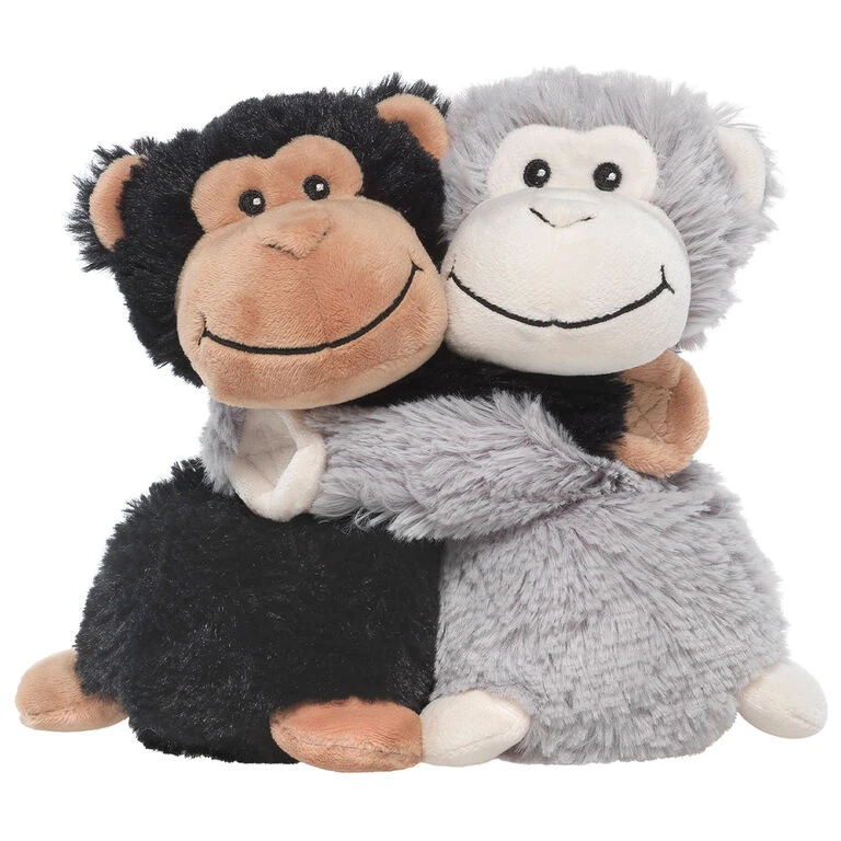 Warmies Hugs Heatable Scented Monkey Stuffed Animals, Set Of 2 1 Warmies Hugs Heatable Scented Monkey Stuffed Animals, Set Of 2