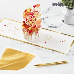 Hallmark All My Love Hearts 3D Pop-Up Love Card 13 Hallmark All My Love Hearts 3D Pop-Up Love Card -Hallmark Sales Store I Love You Hearts 3D PopUp Love Card 1299LAD2889 06