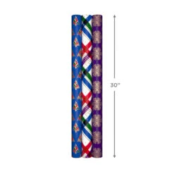 Hallmark Jewel Tones Assorted 3-Pack Christmas Wrapping Paper, 120 Sq. Ft. -Hallmark Sales Store Jewel Tones Christmas Wrapping Paper Set 5JXW1251 08
