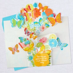 Hallmark 16" Joyful Butterflies Pop-Up Jumbo Birthday Card -Hallmark Sales Store Joyful Butterflies Pop Up Birthday Card 1299CBG1010 04