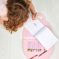 Mud Pie Kids Rainbow Art Folio Case -Hallmark Sales Store Kids Felt Rainbow Art Case With Crayons and Paper 12600208R 03