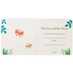 Hallmark The Lion And The Mouse Board Book And Lion Lovey Blanket Set -Hallmark Sales Store Lion Lovey Blanket Lion Mouse Kindness Board Book Set 1BBY4783 04