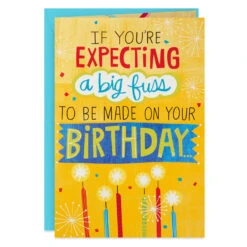 Hallmark Sales Store 19 Hallmark 16" Make A Fuss Cake Pop-Up Jumbo Birthday Card