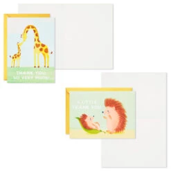 Hallmark Mom And Baby Animal Assortment Blank Thank-You Notes, Pack Of 48 -Hallmark Sales Store Mom and Baby Animal Assortment Blank ThankYou Notes 5STZ1134 04