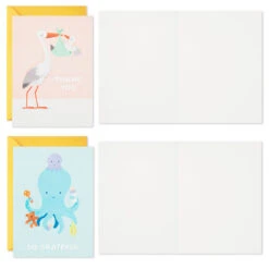 Hallmark Mom And Baby Animal Assortment Blank Thank-You Notes, Pack Of 48 -Hallmark Sales Store Mom and Baby Animal Assortment Blank ThankYou Notes 5STZ1134 05