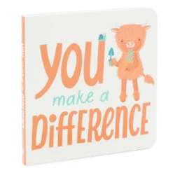 Hallmark MopTops Highland Cow Stuffed Animal With You Make A Difference Board Book -Hallmark Sales Store MopTops Plush Cow Stuffed Animal Board Book 1KID1537 04