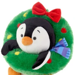Hallmark Playful Penguins All Decked Out Musical Plush Penguin With Light And Motion -Hallmark Sales Store Musical Playful Penguins Plush With Light Motion 1KCX1100 03