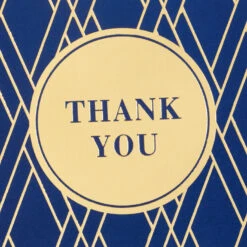 Hallmark Bulk Navy And Gold Assorted Blank Thank-You Notes, Box Of 120 -Hallmark Sales Store Navy and Gold Assorted Blank ThankYou Notes Bulk Pack 5STZ1064 03