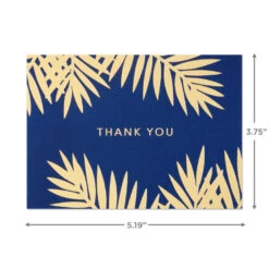 Hallmark Bulk Navy And Gold Assorted Blank Thank-You Notes, Box Of 120 -Hallmark Sales Store Navy and Gold Assorted Blank ThankYou Notes Bulk Pack 5STZ1064 04