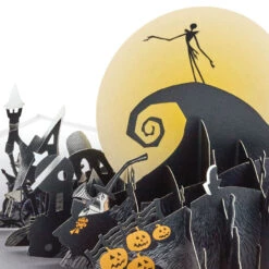 Hallmark Disney Tim Burton's The Nightmare Before Christmas Happy Nightmares 3D Pop-Up Card 12 Hallmark Disney Tim Burton's The Nightmare Before Christmas Happy Nightmares 3D Pop-Up Card -Hallmark Sales Store Nightmare Before Christmas Jack Skellington 3D PopUp Card 1499LAD2846 03