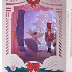 Hallmark Nutcracker Musical 3D Pop-Up Christmas Card With Light -Hallmark Sales Store Nutcracker Shadow Box 3D PopUp Music Light Christmas Card 1099XOD4041 06