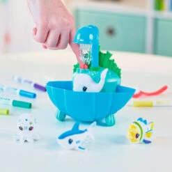 Crayola® Scribble Scrubbie Ocean Pets Lagoon Coloring Set -Hallmark Sales Store Ocean Animal Figurines Color and Wash Creative Toy 11CRA2030 03