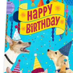 Hallmark 16" Party Cats And Dogs Jumbo Birthday Card From All -Hallmark Sales Store Party Cats Dogs Birthday Card From Us 1299CBG3004 04