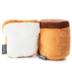 Hallmark Better Together Peanut Butter And Jelly Magnetic Plush, 5" -Hallmark Sales Store Peanut Butter Jar and Bread With Jelly Magnetic Plush 1KID1641 03
