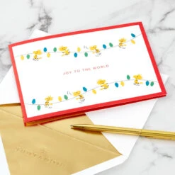 Hallmark Peanuts® Snoopy Joy To The World 3D Pop-Up Christmas Card -Hallmark Sales Store Peanuts Snoopy and Woodstock 3D PopUp Christmas Card 1499IXC8994 06