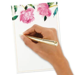 Hallmark Pink Peonies Stationery Set, Box Of 20 -Hallmark Sales Store Pink Peonies Stationery Set 1499STN1137 04