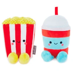 Hallmark Better Together Popcorn And Slushie Magnetic Plush, 5" -Hallmark Sales Store Popcorn and Slushie Magnetic Plush 1KID2090 03