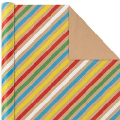 Hallmark Primary Birthday 3-Pack Kraft Wrapping Paper, 105 Sq. Ft. Total 10 Hallmark Primary Birthday 3-Pack Kraft Wrapping Paper, 105 Sq. Ft. Total -Hallmark Sales Store Primary Birthday 3Pack Kraft Wrapping Paper 5EWR6409 05