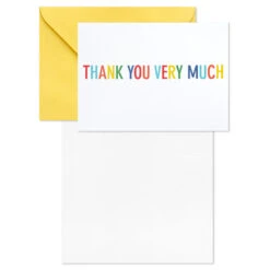 Hallmark Primary Colors Assorted Blank Thank-You Notes, Pack Of 48 -Hallmark Sales Store Primary Colors Blank ThankYou Notes Assortment Pack 5STZ1057 03