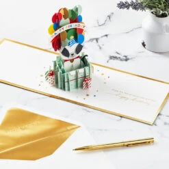 Hallmark It's Your Day Puppy In Present 3D Pop-Up Birthday Card -Hallmark Sales Store Puppy in a Present 3D PopUp Birthday Card 1299LAD2883 06