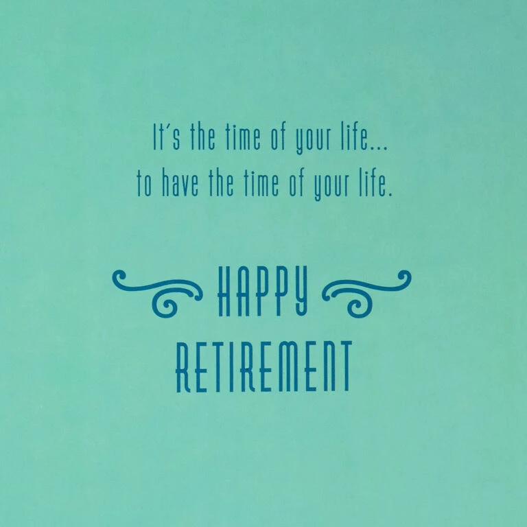 Hallmark 16" Retired And Admired Jumbo Retirement Card With Banner 2 Hallmark 16" Retired And Admired Jumbo Retirement Card With Banner - Image 2