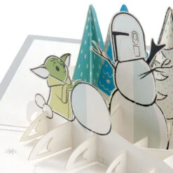 Hallmark Star Wars: The Mandalorian™ Grogu™ Warm Wishes 3D Pop-Up Holiday Card -Hallmark Sales Store Star Wars The Mandalorian Grogu 3D PopUp Holiday Card 1499XXH9985 05