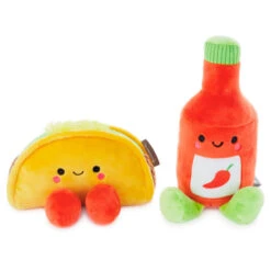 Hallmark Better Together Taco And Hot Sauce Magnetic Plush, 5" -Hallmark Sales Store Taco and Hot Sauce Magnetic Plush 1KID2088 03
