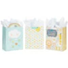 Hallmark 13" Welcome Baby 3-Pack Assorted Gift Bags With Tissue