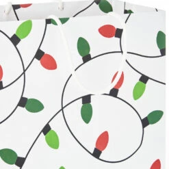 Hallmark Merry Mix 8-Pack Christmas Gift Bags, Assorted Sizes And Designs -Hallmark Sales Store White and Kraft Paper Assortment Christmas Gift Bags 5XGB1410 05