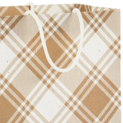 Hallmark Christmas Kraft 8-Pack Holiday Gift Bags, Assorted Sizes And Designs -Hallmark Sales Store White on Kraft Paper Assortment Christmas Gift Bags 5XGB1417 05