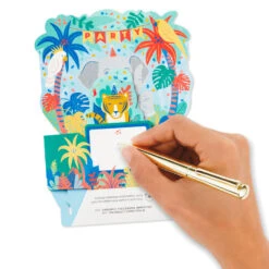 Hallmark Wild Animal Party Boxed Pop-Up Birthday Cards, Pack Of 8 -Hallmark Sales Store Wild Animal Party PopUp Boxed Birthday Cards 5STZ1174 06
