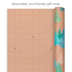 Hallmark Winter Nature Kraft Prints 3-Pack Christmas Wrapping Paper, 90 Sq. Ft. -Hallmark Sales Store Winter Nature 3Pack Christmas Wrapping Paper 5JXW1051 08