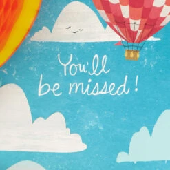 Hallmark 16" Hot Air Balloons Pop-Up Jumbo Goodbye Card 11 Hallmark 16" Hot Air Balloons Pop-Up Jumbo Goodbye Card -Hallmark Sales Store Youll Be Missed Balloon Goodbye Card 1499CBG1018 03